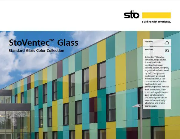 StoVentec&reg; Glass Color Chart