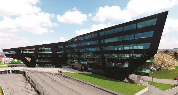 Glass exteriors in commercial buildings