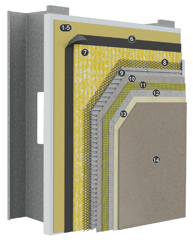StoPowerwall<sup>®</sup> – DrainScreen with Sto Crack Defense option