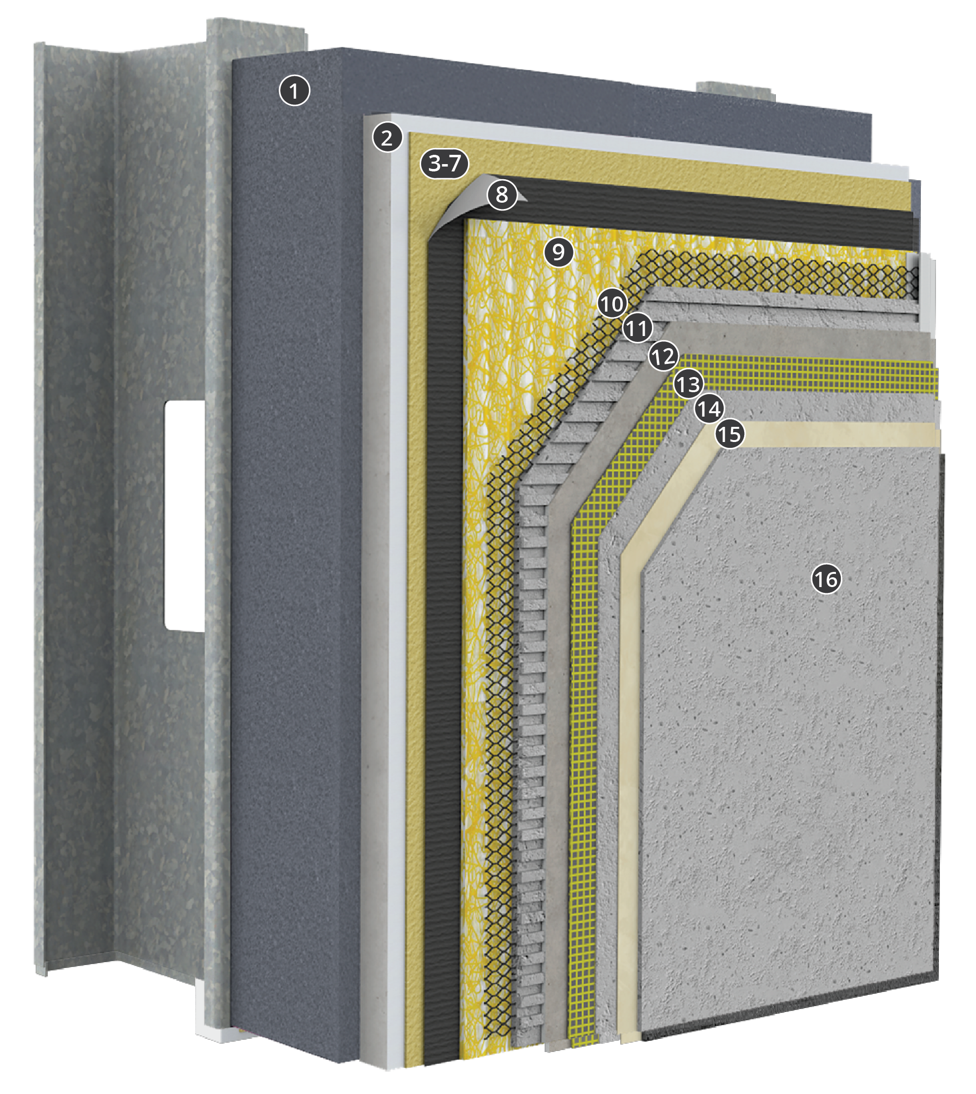 StoPowerwall<sup>®</sup> ci – Inbound with Sto Crack Defense option