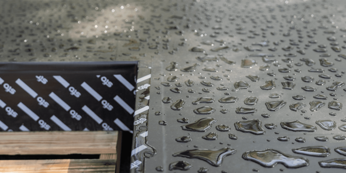 Water beading on Sto Self-Adhered AWRB