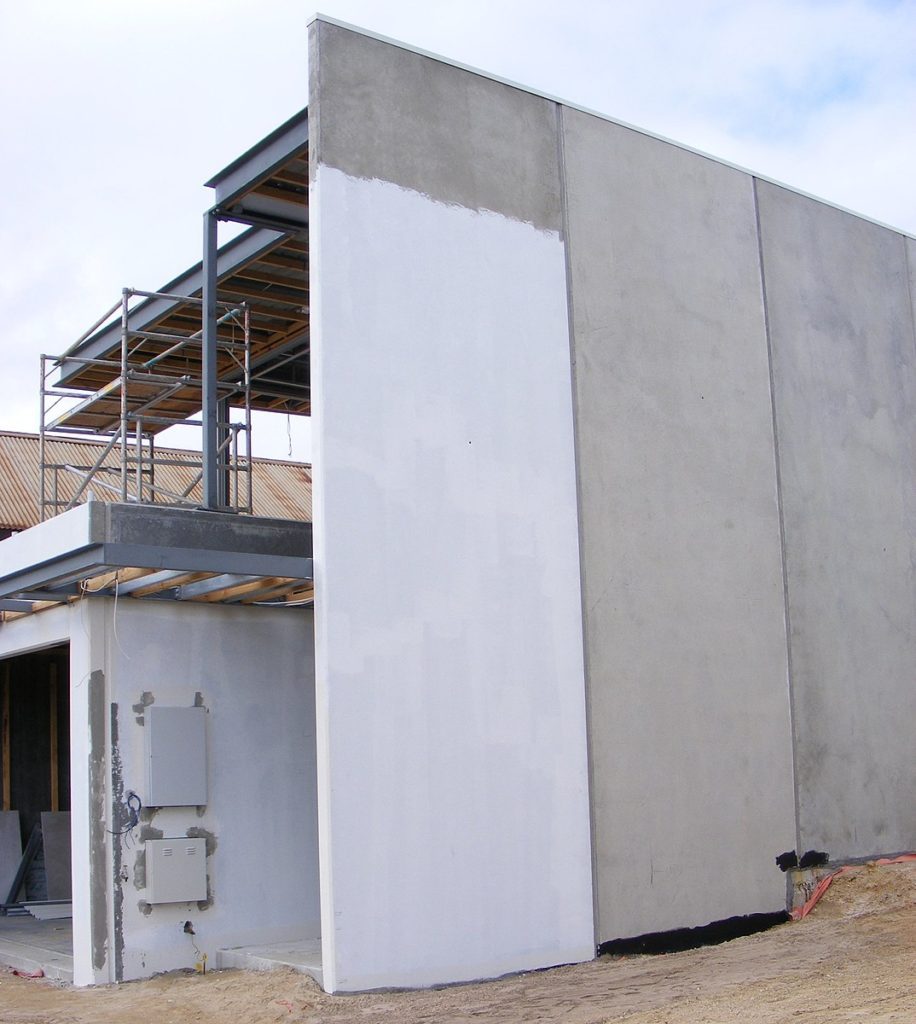 Precast Concrete Wall Panels And A