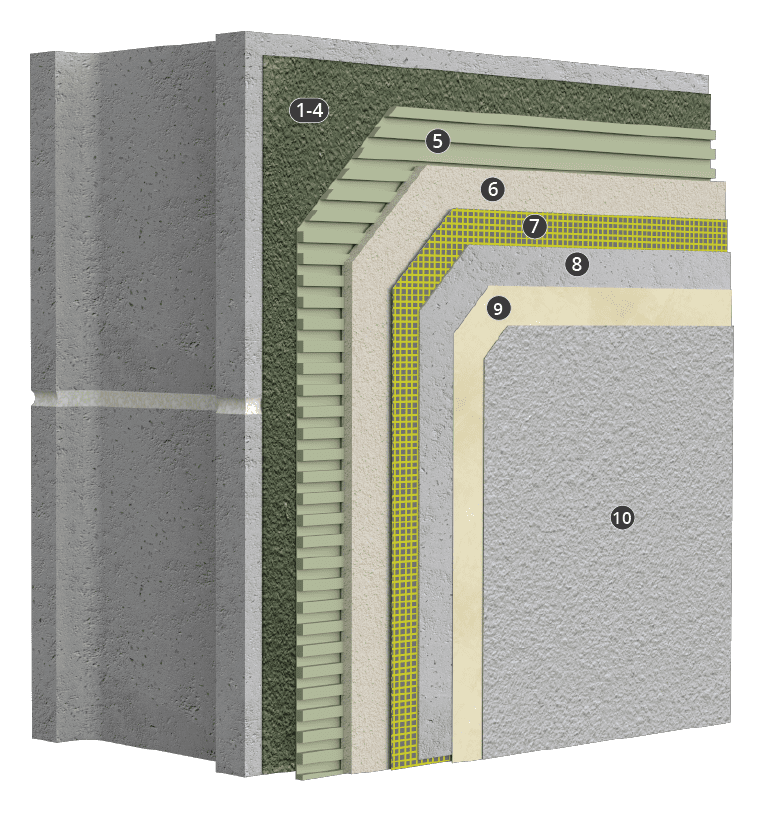 StoPowerwall® - ExtraSeal with Sto Crack Defense option - Sto