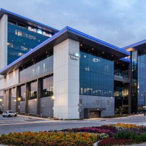 Modern Commercial Building With High-performance Rainscreen Facade System