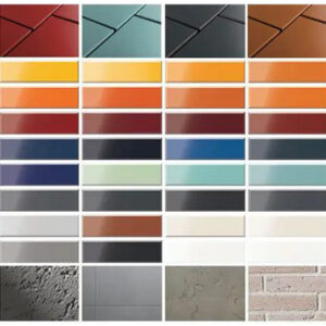 Grid Of StoVentec Panel Finish And Color Options For Rainscreen Facades